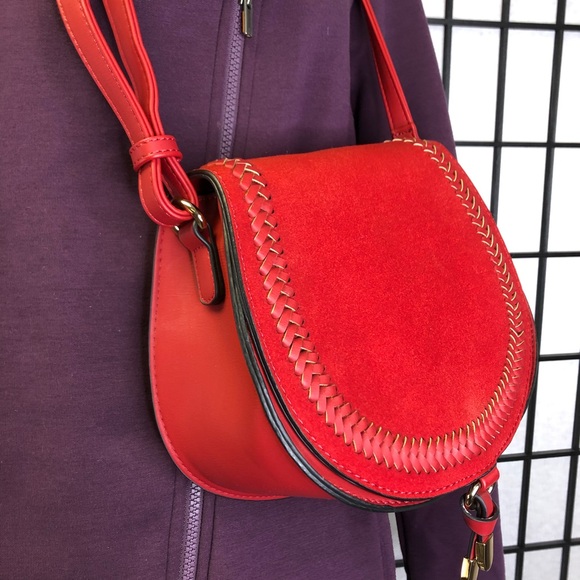 Women NWOT vegan leather crossbody bag designer inspired - Picture 2 of 9